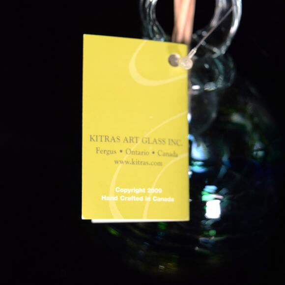 Kitras Art Glass Healing Scents From Heaven Handblown 4" Ornament Diffuser Oil - Picture 10 of 11
